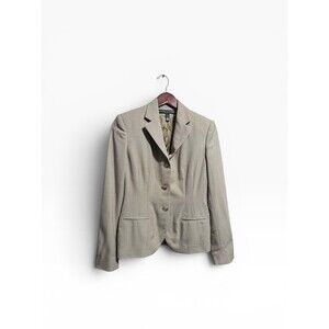 Ralph Lauren Black Label Blazer Women’s 4 Wool Cashmere Houndstooth Jacket
